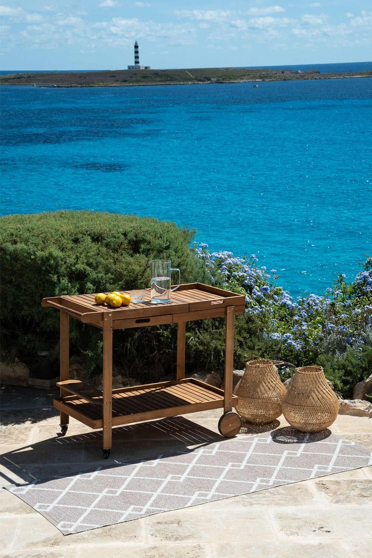 GEOMETRICA BEIGE & BLANCO