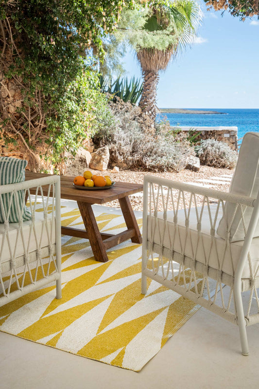 ZIG ZAG BLANCO & MOSTAZA